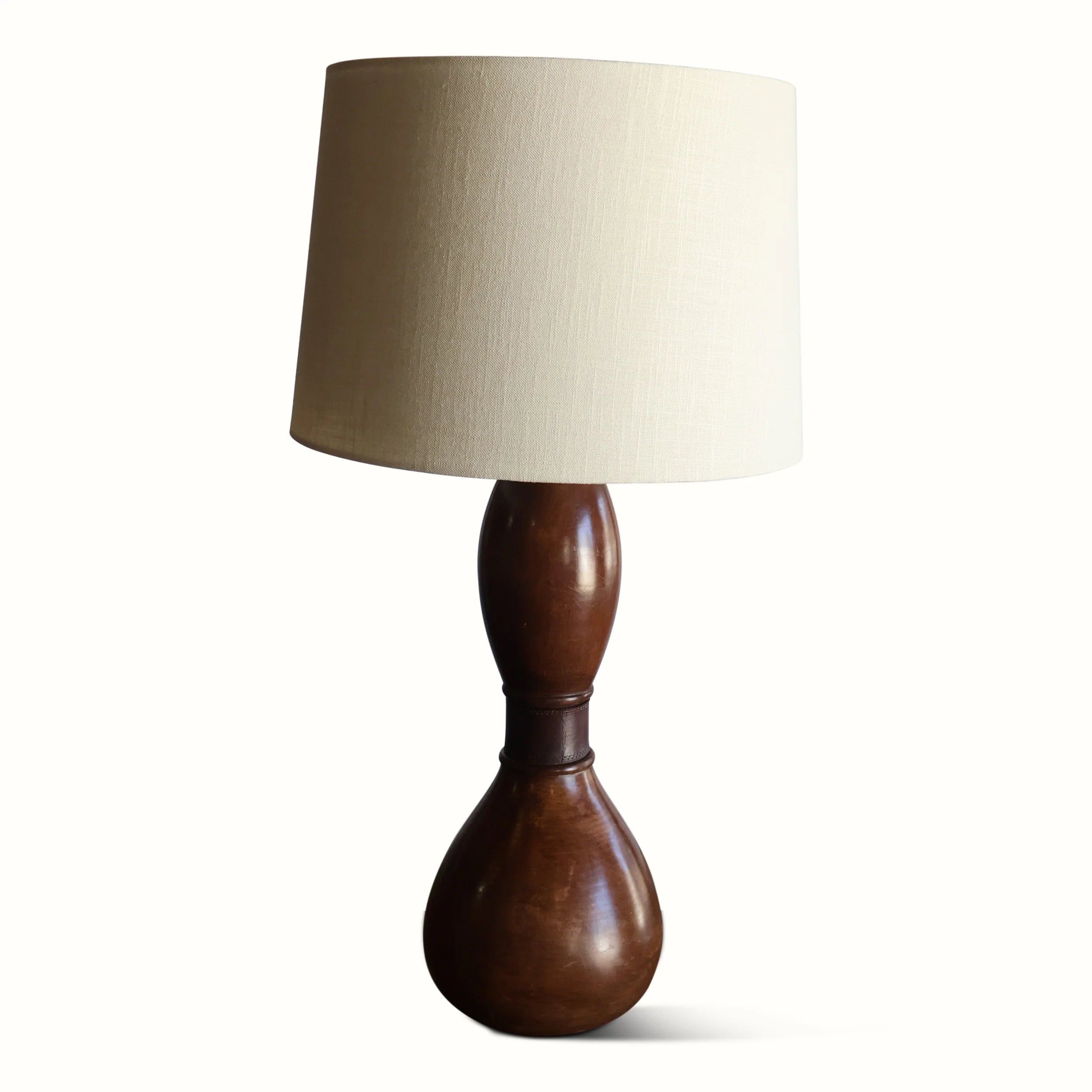 Ceramic Leather Table Lamp