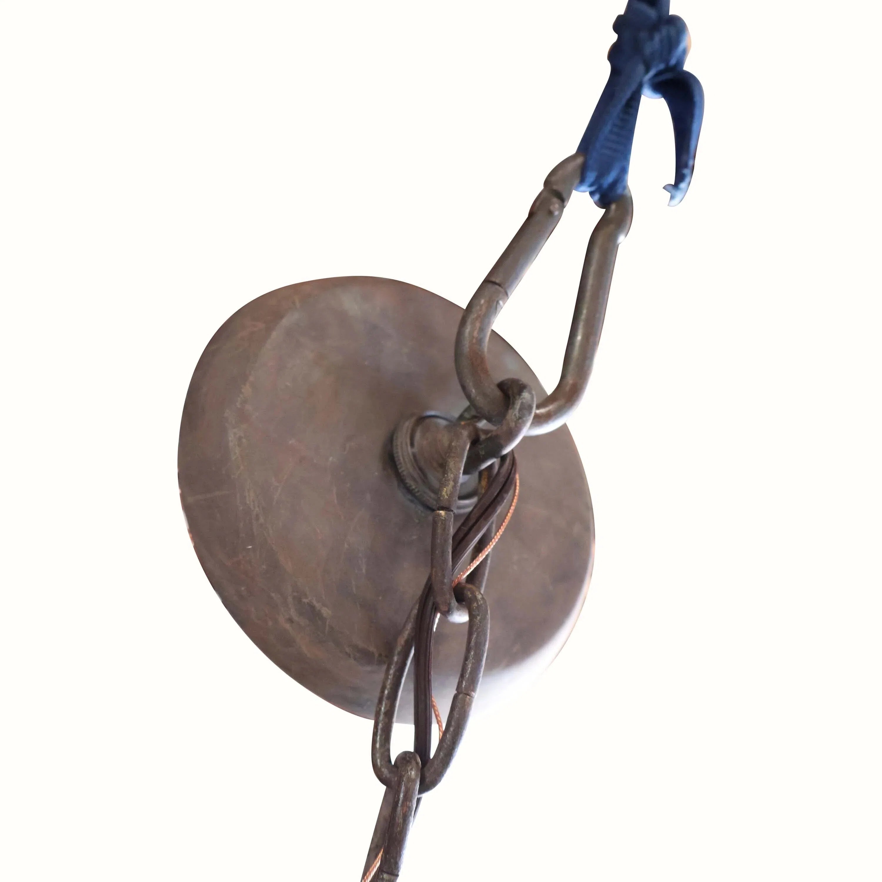 Copper-Colored Adjustable Chandelier